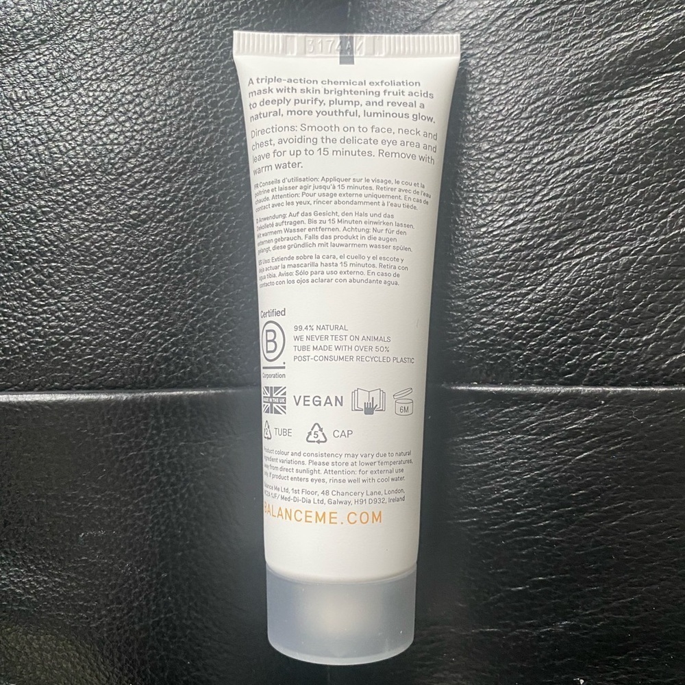 Balance Me AHA Glow Mask New In Box - Picture 9 of 10